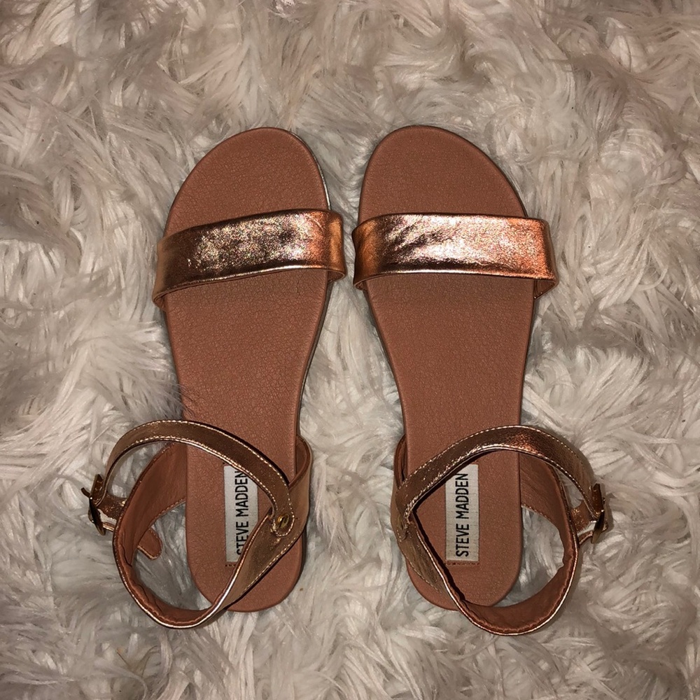 Steve Madden Rose Gold Sandals.